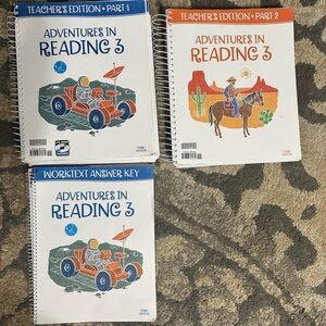 BJU third grade reading teacher books